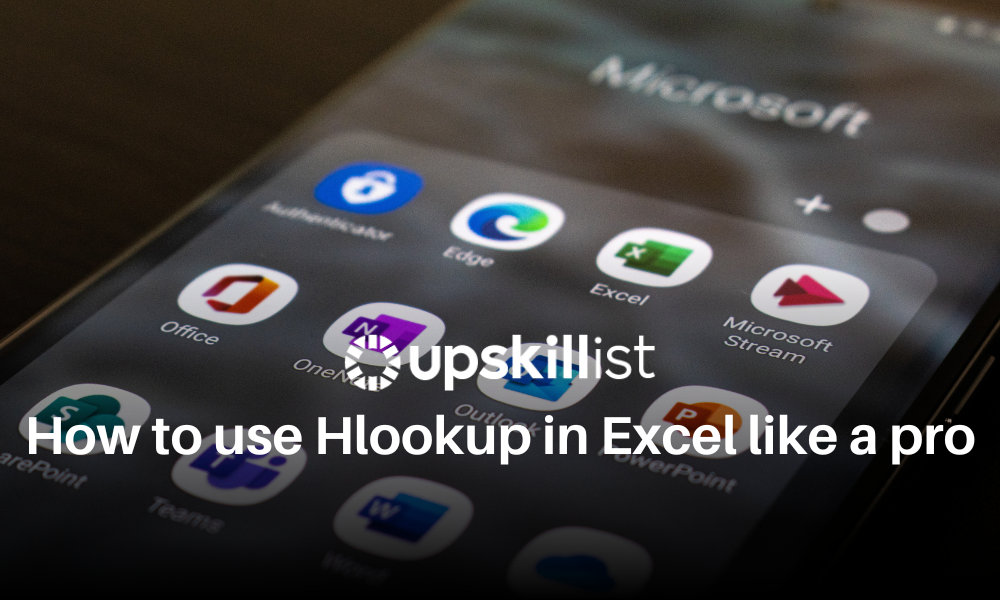 How To Use Hlookup In Excel