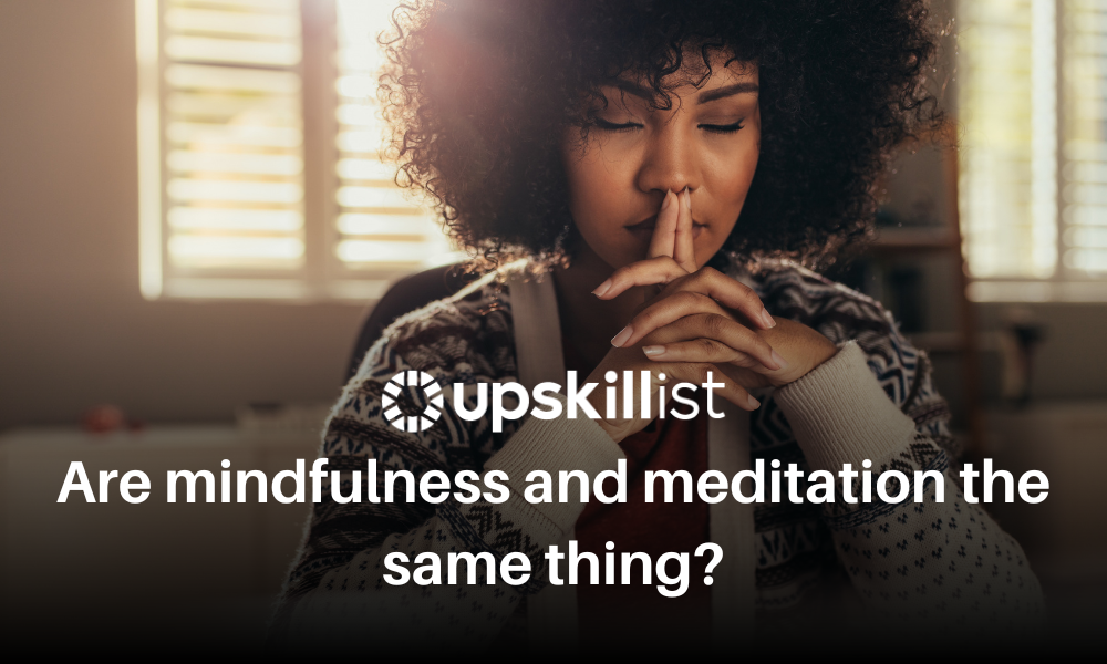 What is the difference between mindfulness and meditation
